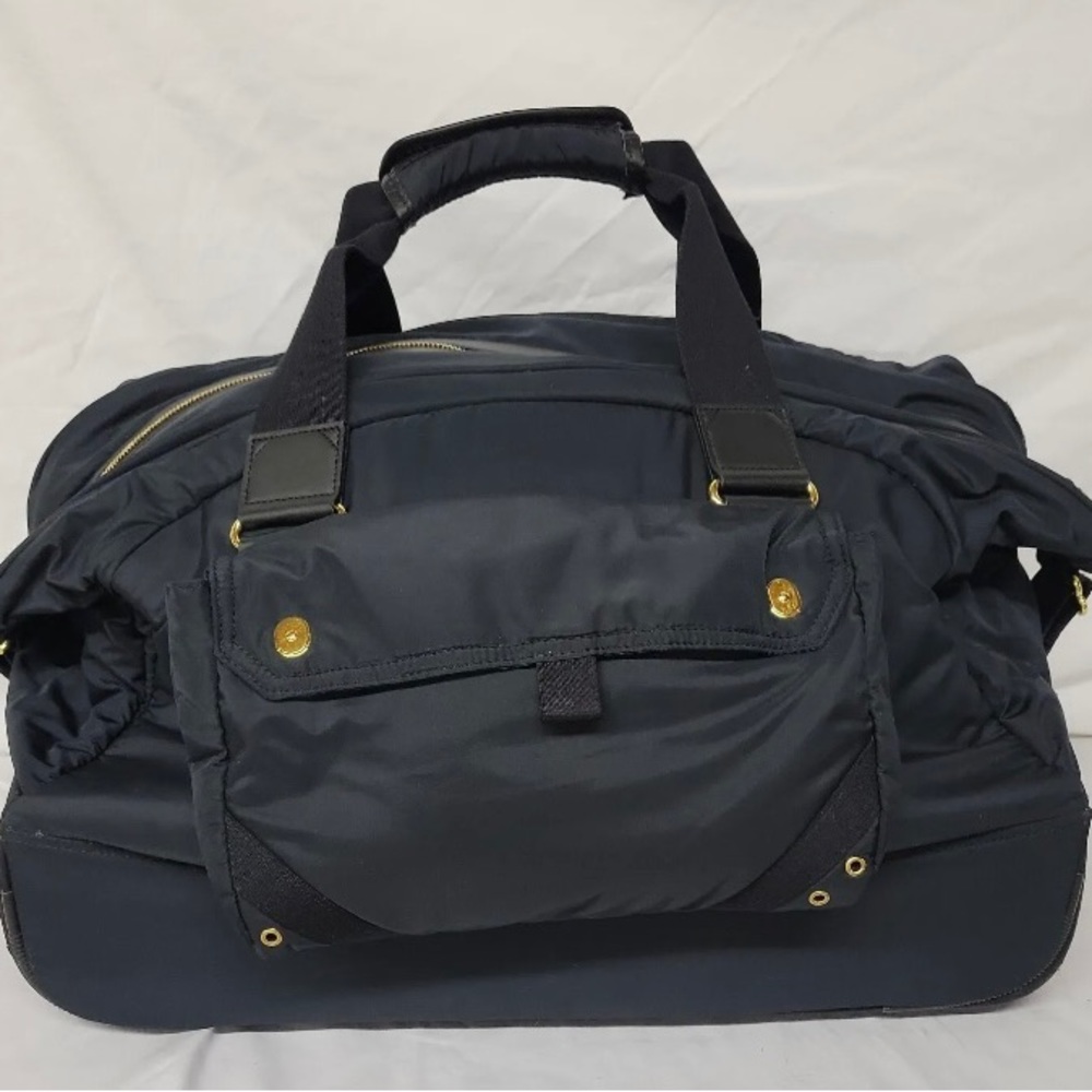 Stella McCartney Lesportsac Rolling Duffel Carry On Travel Suitcase wheels